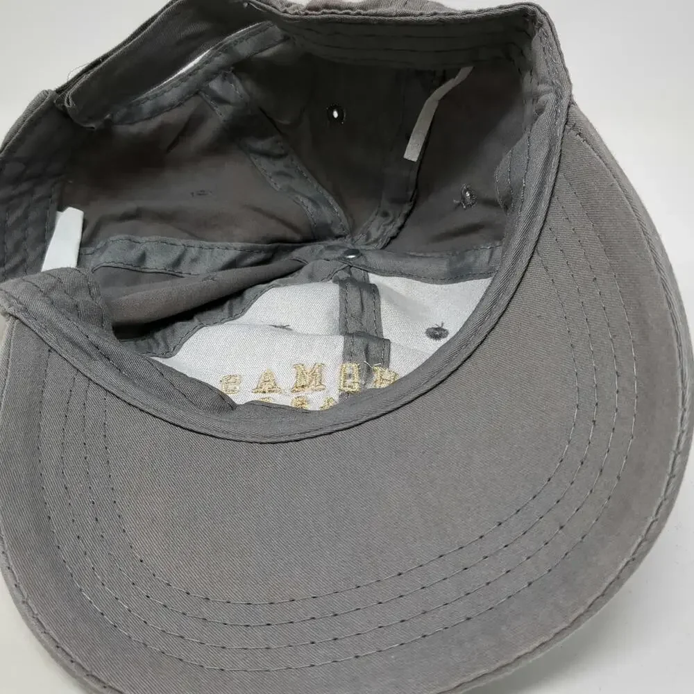 Ocean Blue Apparel St. Thomas Dolphin Gray One Size Baseball Cap Hat Embroidered